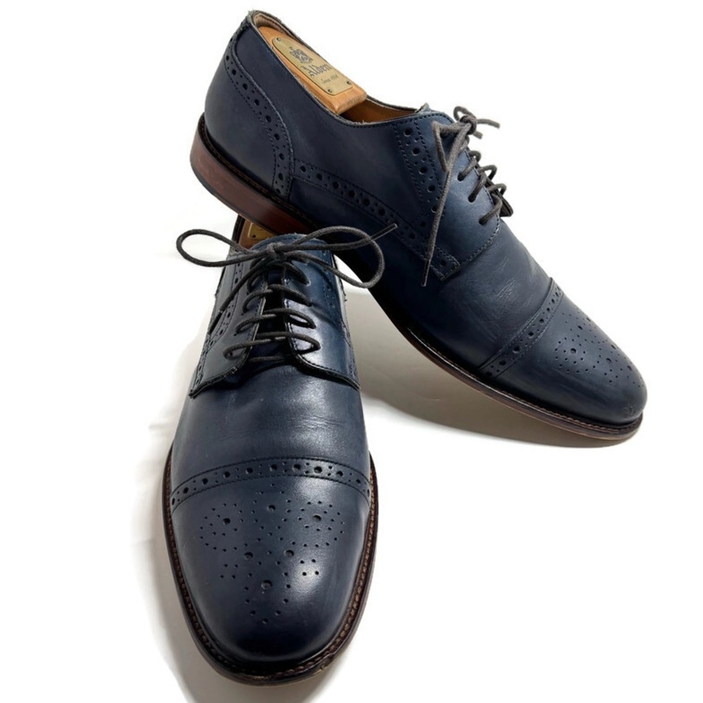 JOSEPH ABBOUD LEATHER BROGUE SHOES